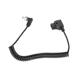 Coiled Power Cable D Tap Male to DC 2.5mm Right Angle for Monitor/ Video Devices - Picture 1 of 5