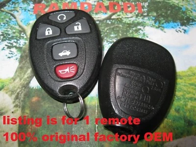 ¡RESTAURADO! Transmisor remoto 100 % OEM 04/12 Malibu LaCrosse Allure 22733524 Foto 1 de 4