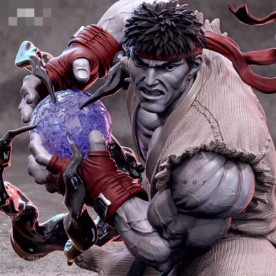 1/24 Resin Figure Model kit Game Character Street Fighter Expert unassembled - Image 1 of 4