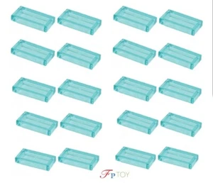 20 Pezzi Piastrelle LEGO Trans Blu Chiaro Nuove 1 x 2 (3069 / 30070) Piscina Città Acqua - Foto 1 di 1