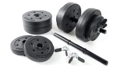 CAP 40 Lb Total Adjustable Vinyl Dumbbell Weight Set BRAND NEW SAME DAY SHIPPING - Image 1 of 3