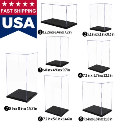 TINGACRAFT Acrylic Display Case Large Box Diecast Model 1/24 Collectibles 1/6 Scale Figures