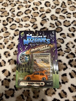 funline muscle machines 1/64 Import Tuner Series Competition Orange 00 Honda... - Image 1 of 2