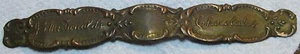 EARLY 1900s ANTIQUE VINTAGE J.G. McDonalds CHOCOLATE CO. UTAH EMBOSSED METAL TAG - Picture 1 of 5