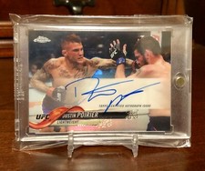 🔥2018 Topps Chrome Dustin Poirier Autograph On-Card FA-DP UFC Conor McGregor🔥