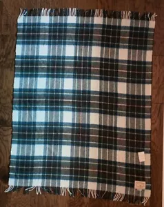 Coperta James Pringle Weavers misto lana plaid frange tartan Scozia nuova con etichette - Foto 1 di 6