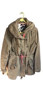 Superdry Limited Edition Flag Jacket, Tropical Lining, Green, Hidden Hood, 10-12 - Picture 1 of 10
