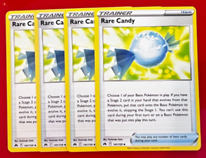 4x Rare Candy 141/159 Pokémon TCG Crown Zenith NM Playset Item Trainer Lot