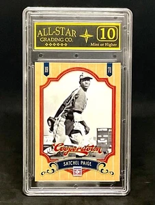 2012 Panini Cooperstown Satchel Paige #75 Card (Graded ASG 10) - Picture 1 of 2