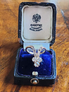 Antique FABERGE Russian Imperial Gold Diamond Ring