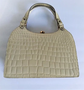Dofan Vintage Designer Purse 1950 - 60's ? Genuine Embossed Leather Paris FRANCE - Picture 1 of 6