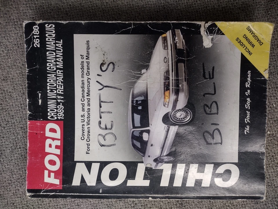 Manual de reparación Chilton Ford Crown Victoria/Grand Marquis 1989-1998 #26180 usado Foto 1 de 1