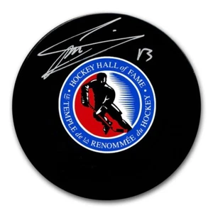 Mats Sundin Hockey Hall of Fame Maple Leafs Signed Autograph Model Hockey Puck - Picture 1 of 1