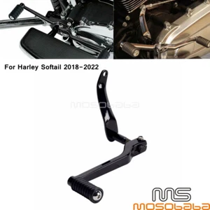 Black Heel Toe Shift Lever Shifter Foot Peg For Harley Softail FLHC/S 2018-2022 - Picture 1 of 9