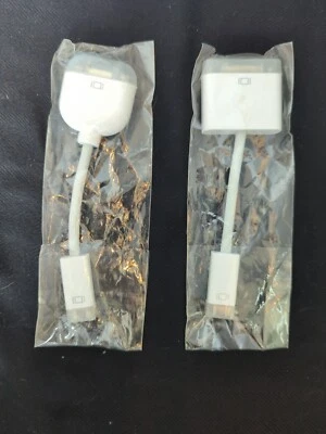 Apple Mini DisplayPort Adapters - Female DVI & VGA - Image 1 of 4