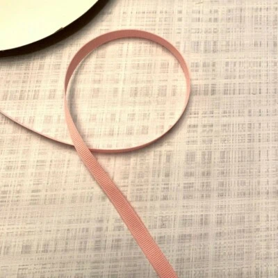 Cinta de grosgrain real oscuro azul marino esmeralda rosa barco 3/8" pieza de 10 yardas Foto 1 de 4