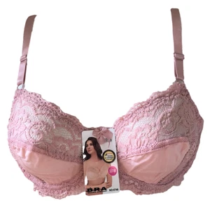 Soutien gorge 85B dentelle rose à armatures non rembourrés lingerie femme - Imagen 1 de 1