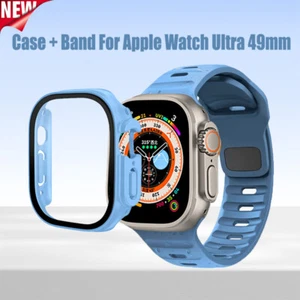 For iwatch Mod Kit Silicone Band Sport Strap + Case For Apple Watch Ultra3 49mm - Picture 1 of 13