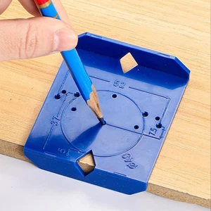 ABS Cabinet Door Hinge Assistant Blue Installation Auxiliary Tool Woodworking - Picture 1 of 9