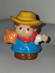 2007 Farmer Fisher Price Little People Replacement Hat Bandana Overalls Seed - Picture 1 of 6