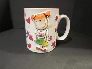Irish Funky Friends Mug-Irish Babe Embossed Coffee Tea Mug Great Design - Picture 1 of 12