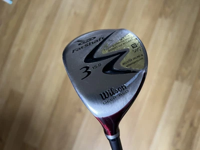 Left Hand Wilson Deep Red 3 Wood / 15 Degree / Wilson FatShaft 480 Grafalloy - Image 1 of 4