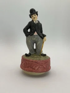 Vintage 1973 Charlie Chaplin Rotating Music Box - Picture 1 of 5