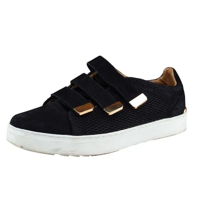 Aldo Mujer Talla 10 M Negro Cierre de Gancho y Lazo Moda Tenis Cuero Zapato Foto 1 de 4