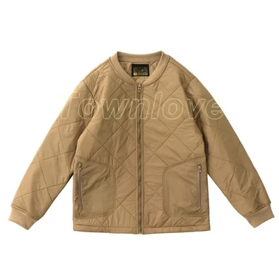 Mens Cotton Padded Jacket Retro Baseball Collar Lining Warm Cotton Casual Jacket - Image 1 of 4