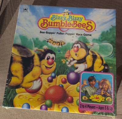 Bizzy Bizzy BumbleBees Race Game Bees beehive Golden vtg 1991 New Sealed ages 5+ - Image 1 of 4