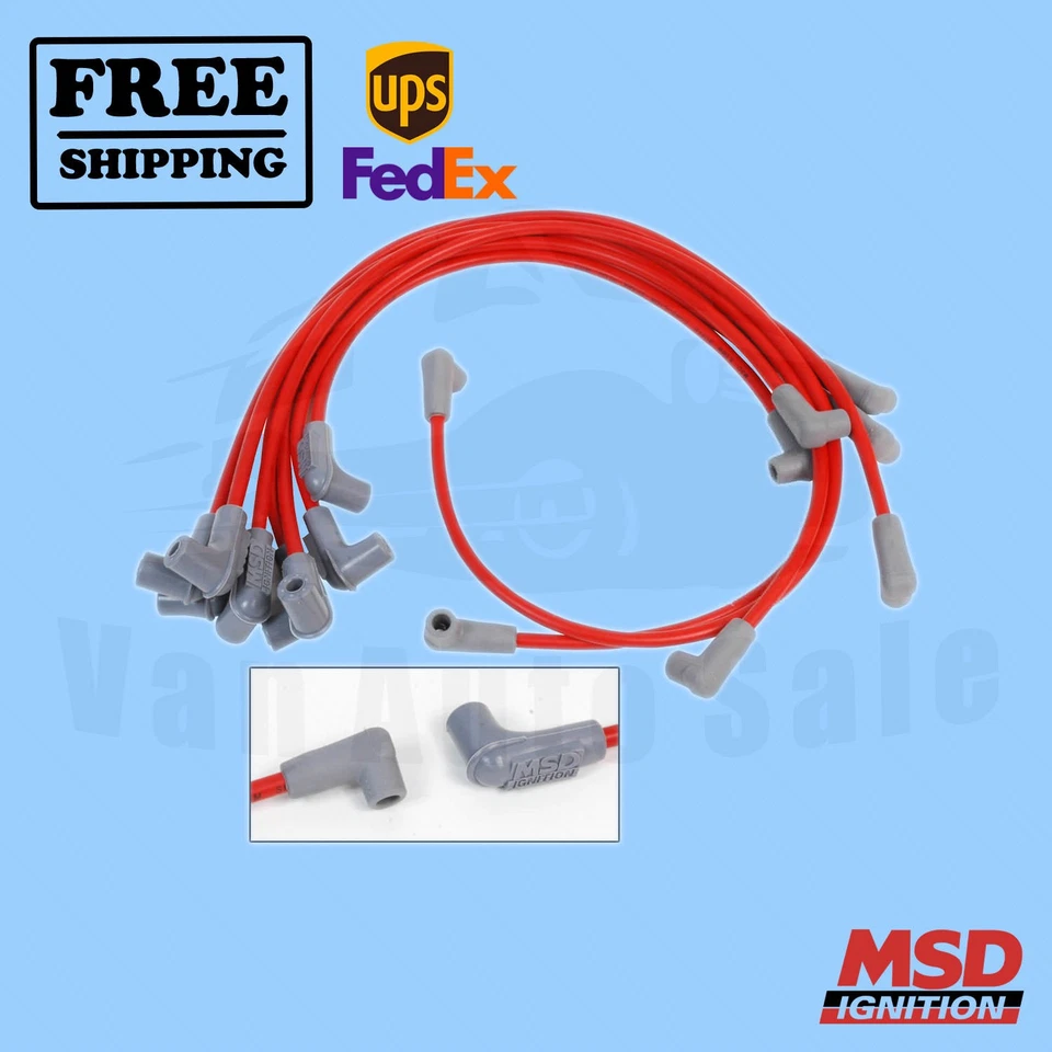 Juego de cables de bujía MSD compatible con GMC Yukon 1992-1995 Foto 1 de 2