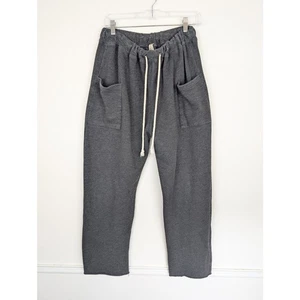 Free People Jogginghose weites Bein Taschen Relaxed Lounge Boho sportlich grau Gr. M - Bild 1 von 13
