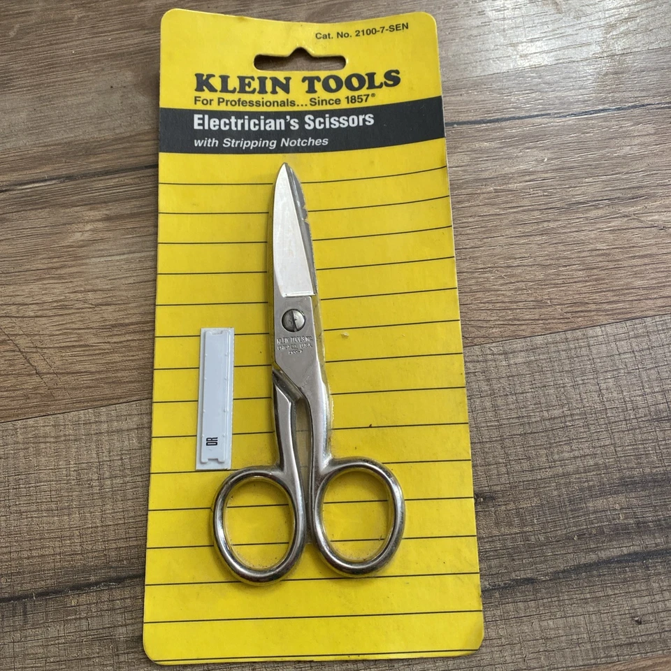  Klein Tools 2100-7 Electrician's Scissors - Stripping Notches  - Image 1 of 1