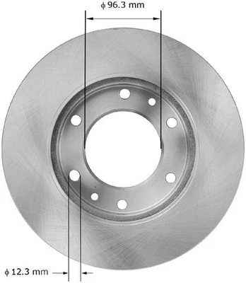 Rotor de freno de disco Bendix PRT5881 BENDIX para 06-14 Hyundai Kia Entourage Sedona Foto 1 de 4
