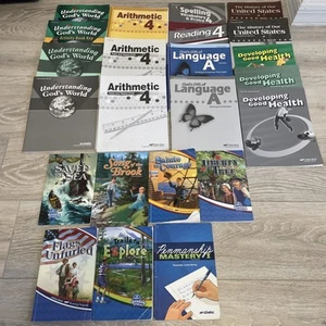 ABEKA 4th Grade Lot of Books Readers And Teacher Keys Homeschool *READ DESC* - Picture 1 of 24