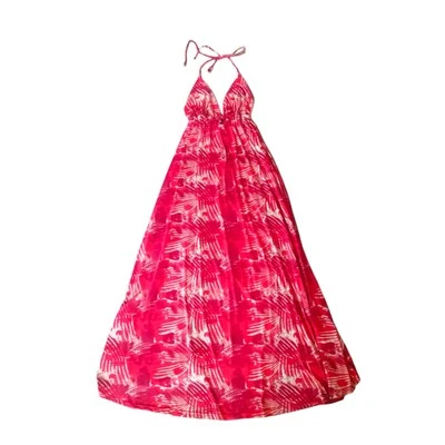 Vtg Rocawear Y2K Red Hawaiian Print Tropical Summer Dress Resortwear Cruise Sz M - Image 1 of 4