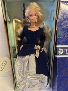 Winter Velvet Barbie Doll Blonde Avon Special Edition Mattel issued 1995 - Picture 1 of 3