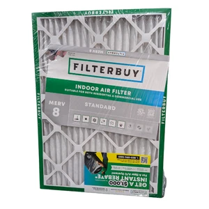 Filterbuy 18x25x1 Air Filter MERV 8 Essential Dust & Allergy Defense 6-Pack NEW - Picture 1 of 9