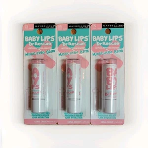 Lot Of 3, Maybelline Baby Lips, Dr Rescue, Medicated balm 0.15oz - Picture 1 of 1