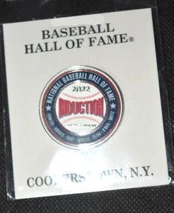MLB Baseball Hall of Fame 2022 "Players" Induction Enamel Round Lapel Pin, New - Picture 1 of 3