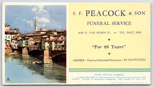 Milwaukee Peacock Funeral Home~Mortician Unused Blotter~Pointe Veccio Florence - Picture 1 of 1