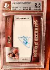 2009-10 Timeless Treasures Stephen Curry RC AUTO ON CARD /299 Rookie BGS 8.5 NM+