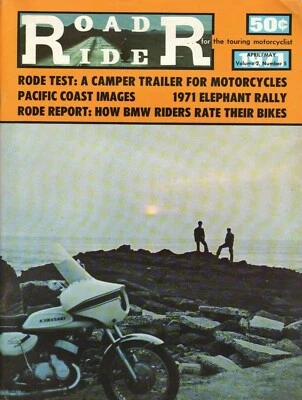 1971 April / May Road Rider - Vintage Motorcycle Magazine Foto 1 de 2