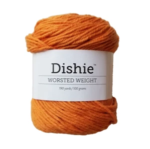 Dishie Worsted Weight 100% Cotton Yarn - 190yds / 100 grams - Clementine - Picture 1 of 3