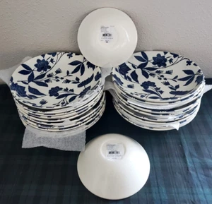 RALPH LAUREN GARDEN VINE x BURLEIGH ENGLAND- 19pcs PASTA BOWLs+2pcs CEREAL BOWLs - Picture 1 of 24