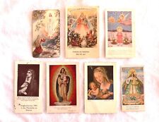 7 Heiligenbilder, Gebetbilder, Andachtsbilder, um 1930, Andenkenbilder, Konvolut