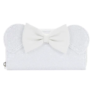 Cartera Loungefly: Disney - Minnie Lentejuelas Boda Cremallera Alrededor - Imagen 1 de 4