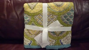 NEW Pottery Barn Marcy Quilted Standard Sham Blue Green Multicolored - Picture 1 of 3