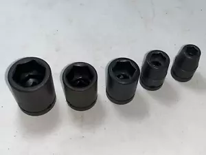 5 Cornwell USA made Metric 1/2" drive Impact sockets - Picture 1 of 16