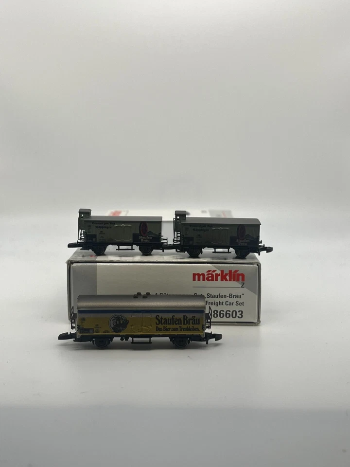 Z Scale Marklin 86603 Beer Car And Freight Set Original Box - Image 1 of 4